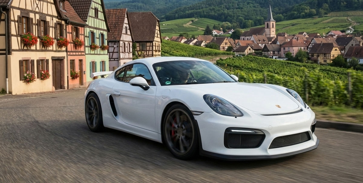 road trip en porsche gt4